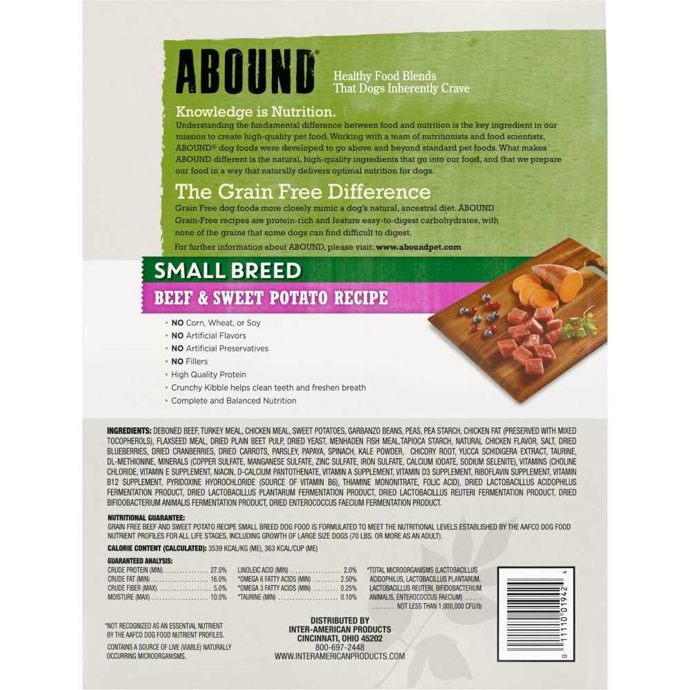 Alternative view of Abound Small Breed Beef & Sweet Potato Recipe Dry Dog Food