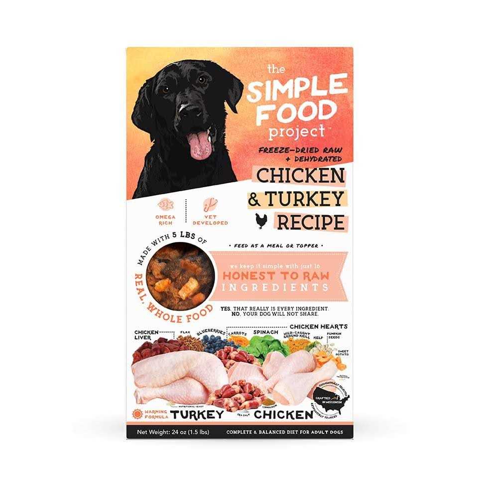 The Simple Food Project Freeze-Dried Dog Food Chicken & Turkey