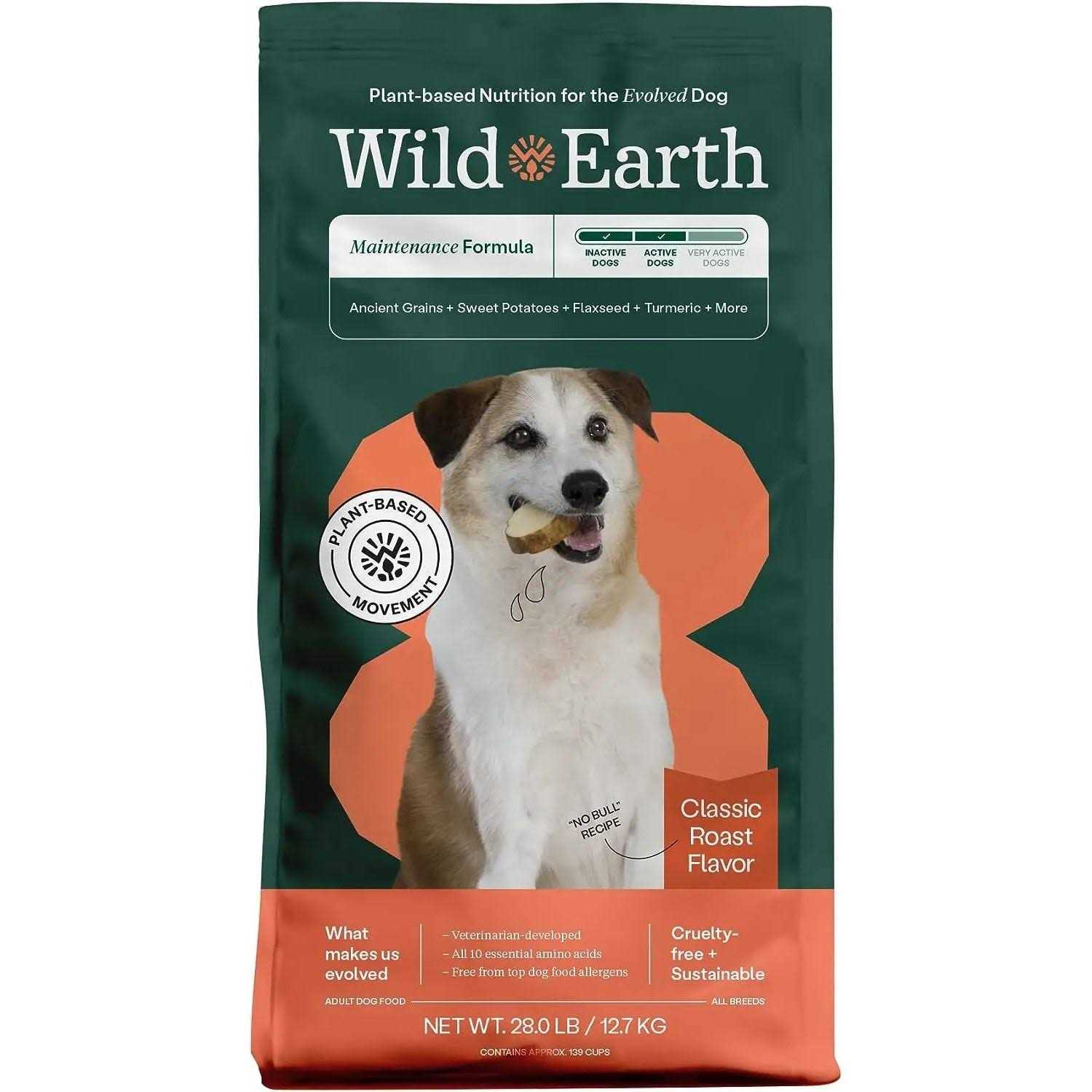 Wild Earth Classic Roast Flavor Maintenance Formula Dry Dog Food