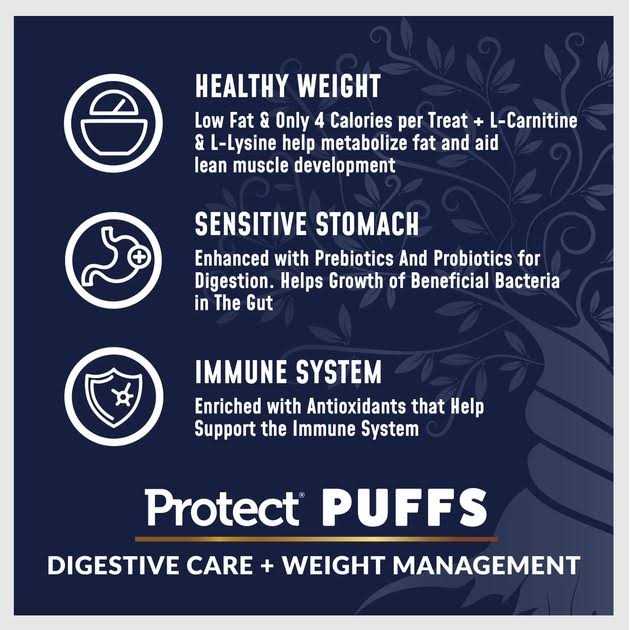Alternative view of Veterinary Select Protect Puffs Digestive Care + Weight Management Dog Treats 20 oz