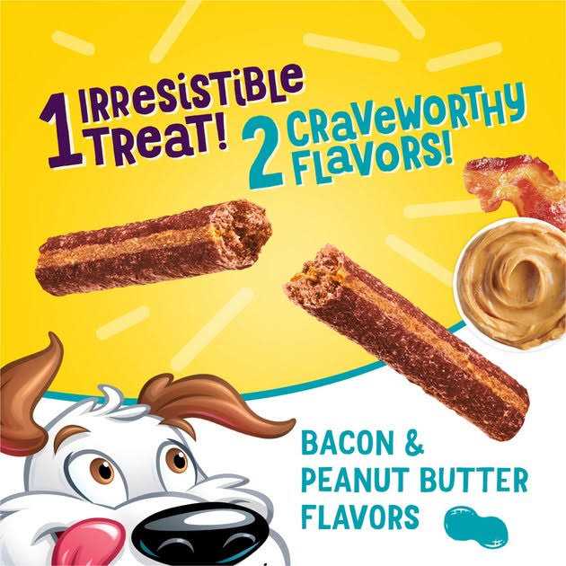 Alternative view of Beggin' Dog Treat Flavor Stix with Bacon & Peanut Butter Flavor