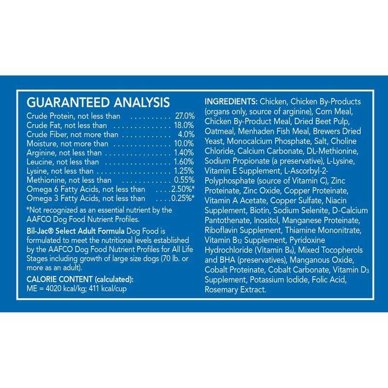 Alternative view of Bil-Jac Select Adult Dry Dog Food