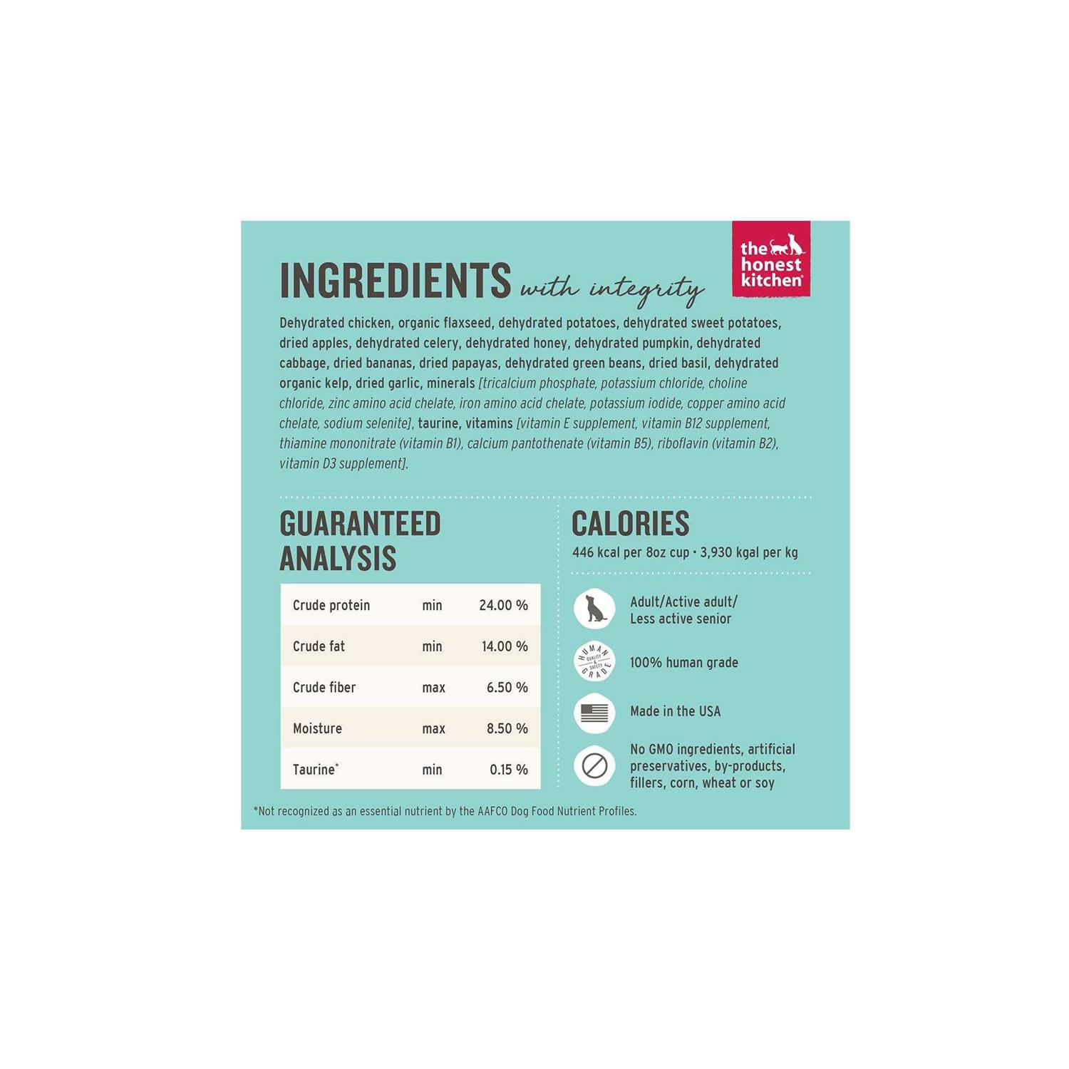 Alternative view of The Honest Kitchen Dehydrated Grain Free Chicken Dog Food