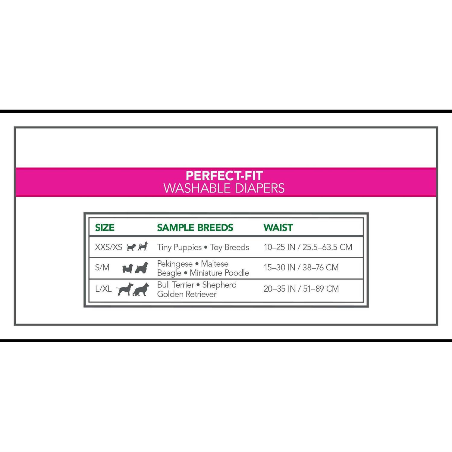 Alternative view of Vet's Best Perfect-Fit Washable Female Dog Diaper 1 Pack