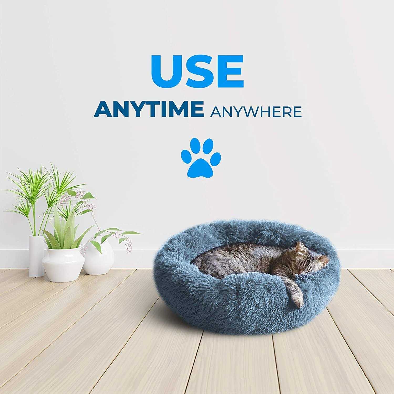 Alternative view of Whiskers & Friends Cat Bed Cat Beds for Indoor Cats Small Bed
