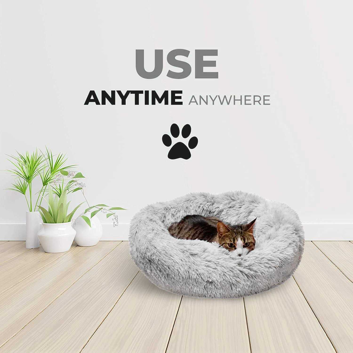 Alternative view of Whiskers & Friends Cat Bed Cat Beds for Indoor Cats Small Bed