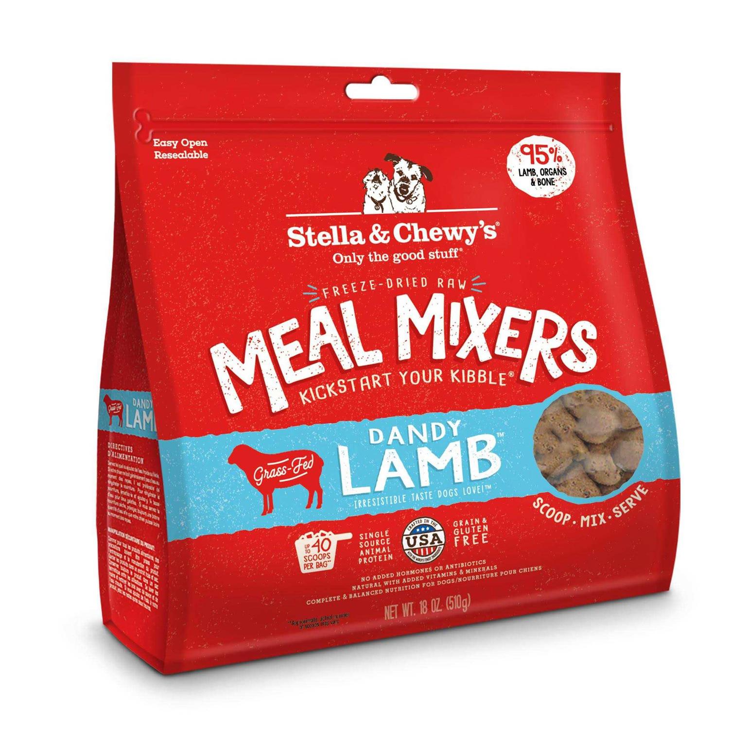 Stella & Chewy's Freeze Dried Dandy Lamb Meal Mixers Dog Food