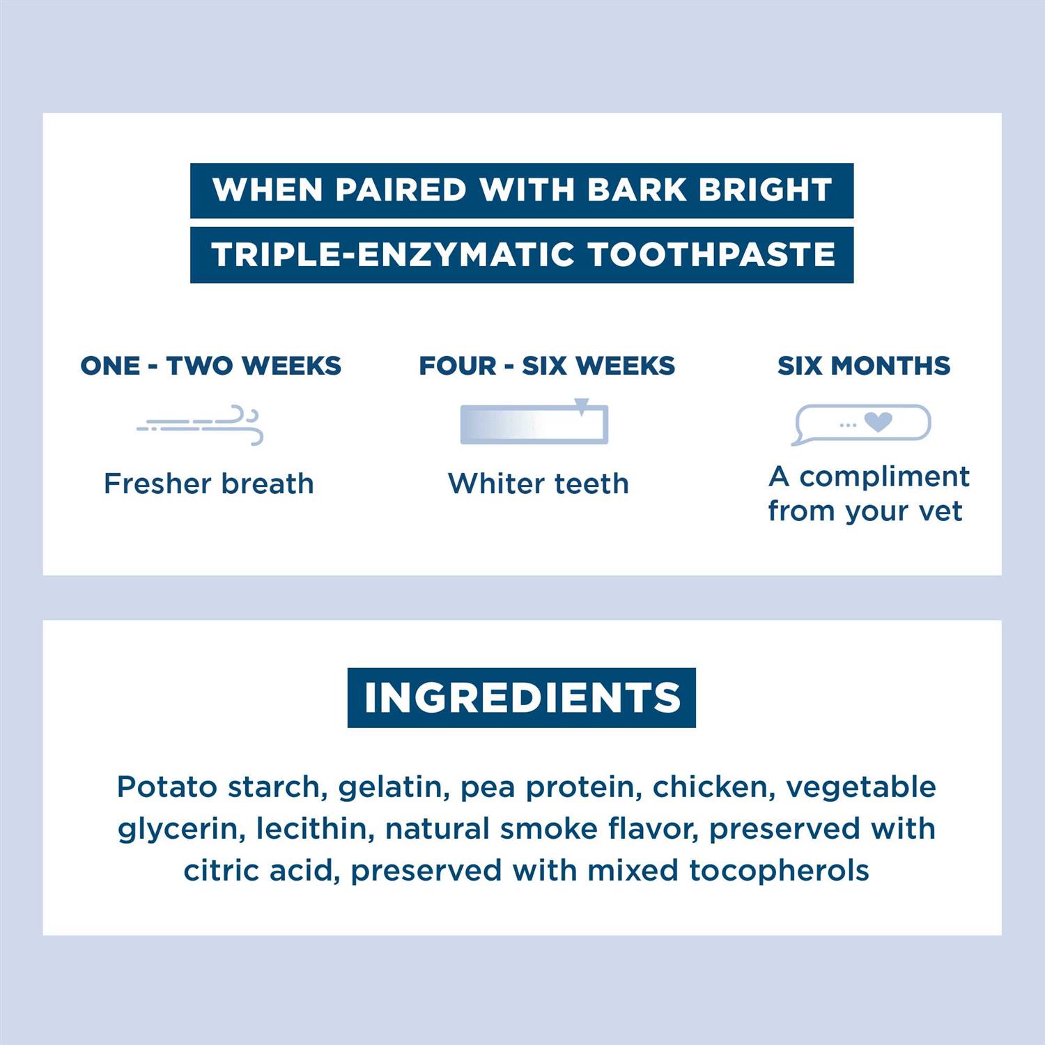 Alternative view of Bark Bright Dental Sticks for Large Dogs Chews