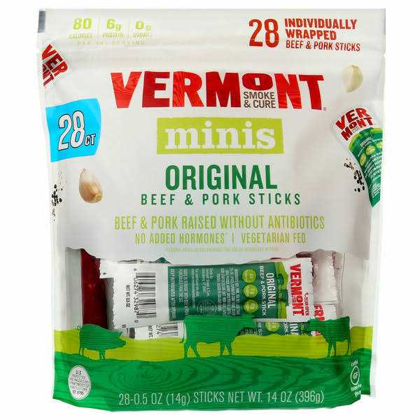 Vermont Smoke & Cure Beef & Pork Sticks