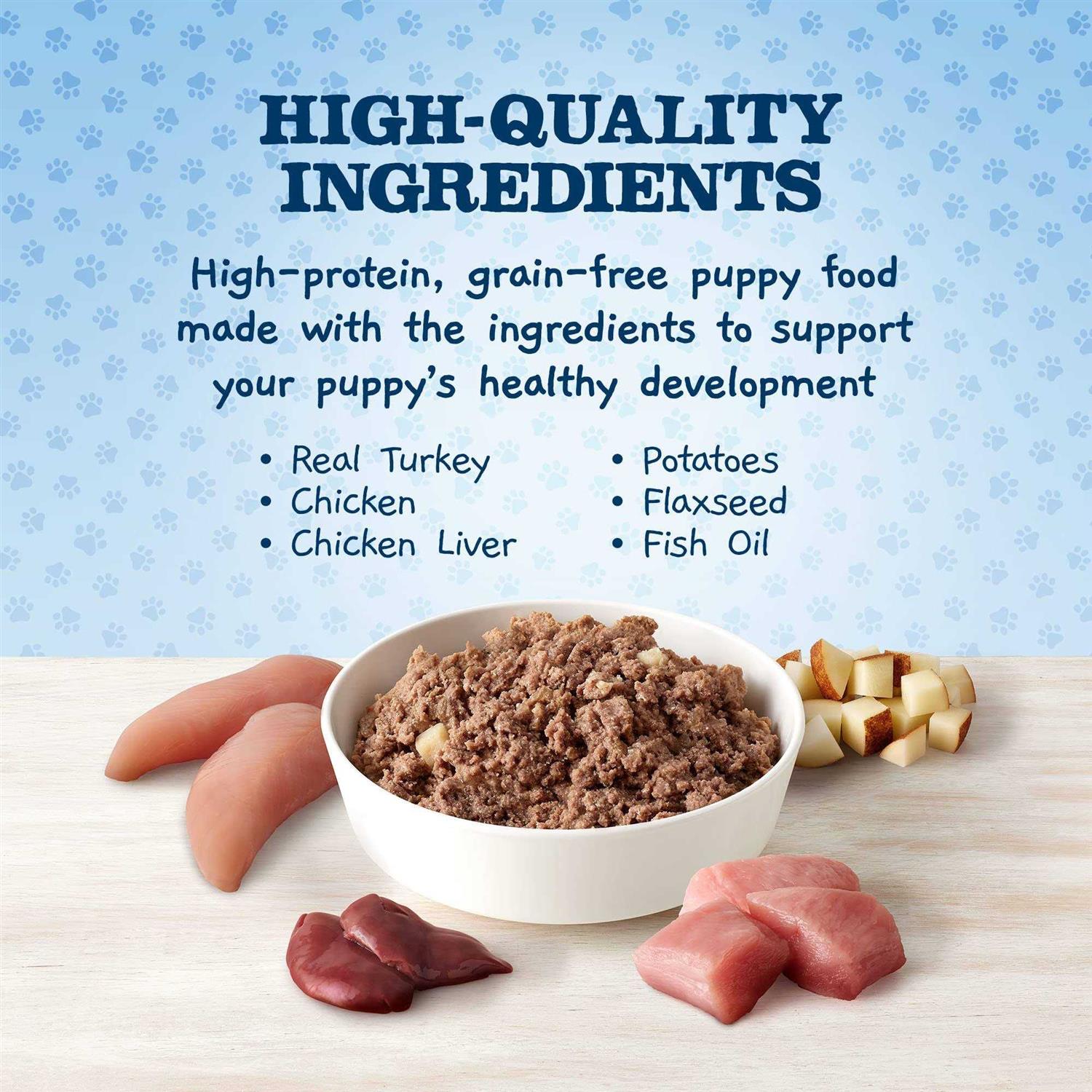 Alternative view of Blue Buffalo Baby Blue Healthy Growth Formula Grain-Free High Protein Turkey & Potato Recipe Puppy Wet Food