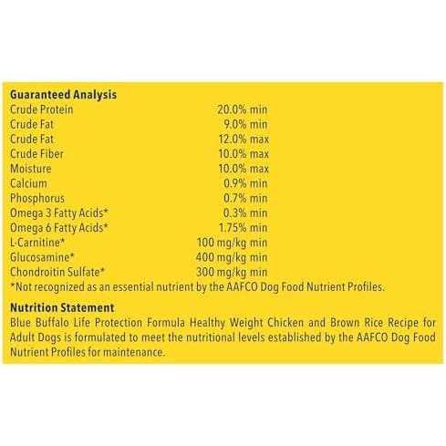 Alternative view of Blue Buffalo Life Protection Formula Healthy Weight Adult Chicken & Brown Rice Dry Dog Food