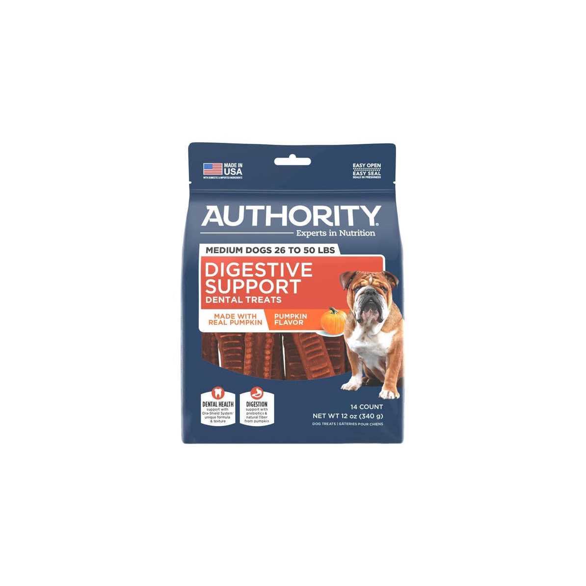 Alternative view of Authority Digestive Support Dog Dental Treat