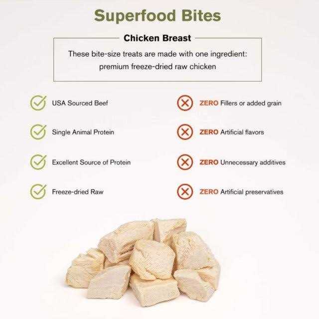 Alternative view of Badlands Ranch Superfood Bites 100% Chicken Breast Dog Treats
