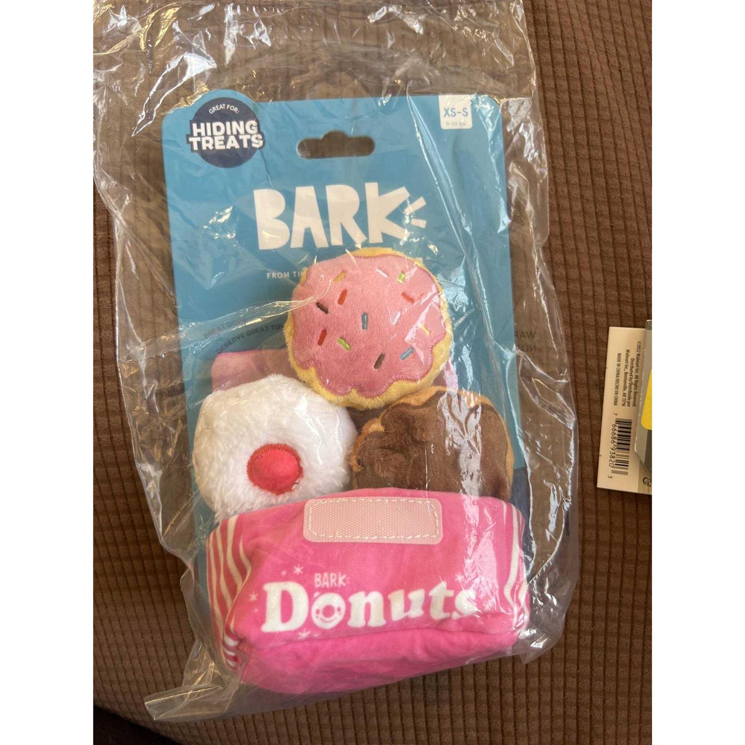 Alternative view of BARK Barker's Dozen Donuts Dog Toy Features Multi-Part 4 in 1 Toy
