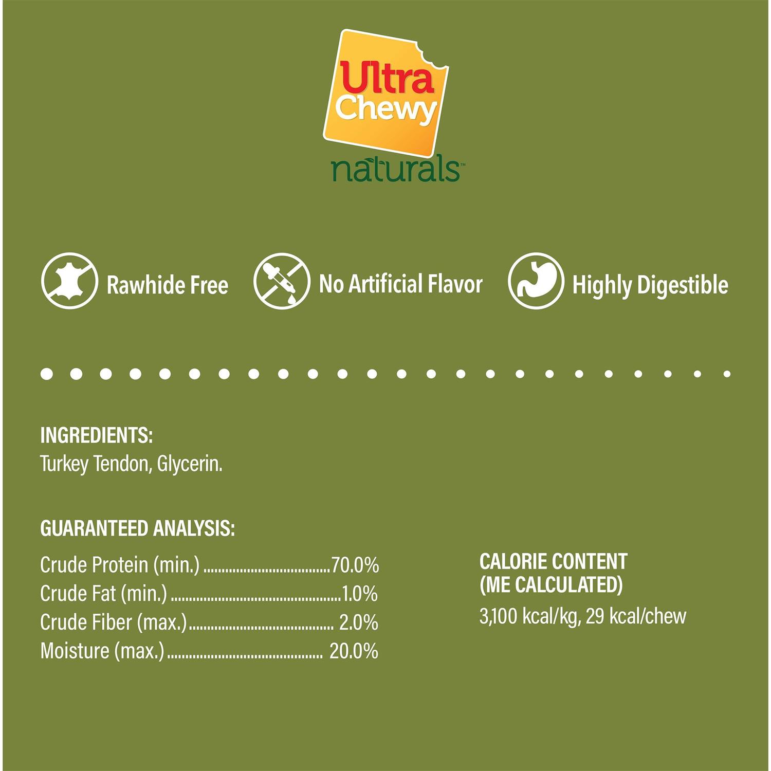 Alternative view of Ultra Chewy Turkey Tendon Rings for Dogs Premium All-Natural