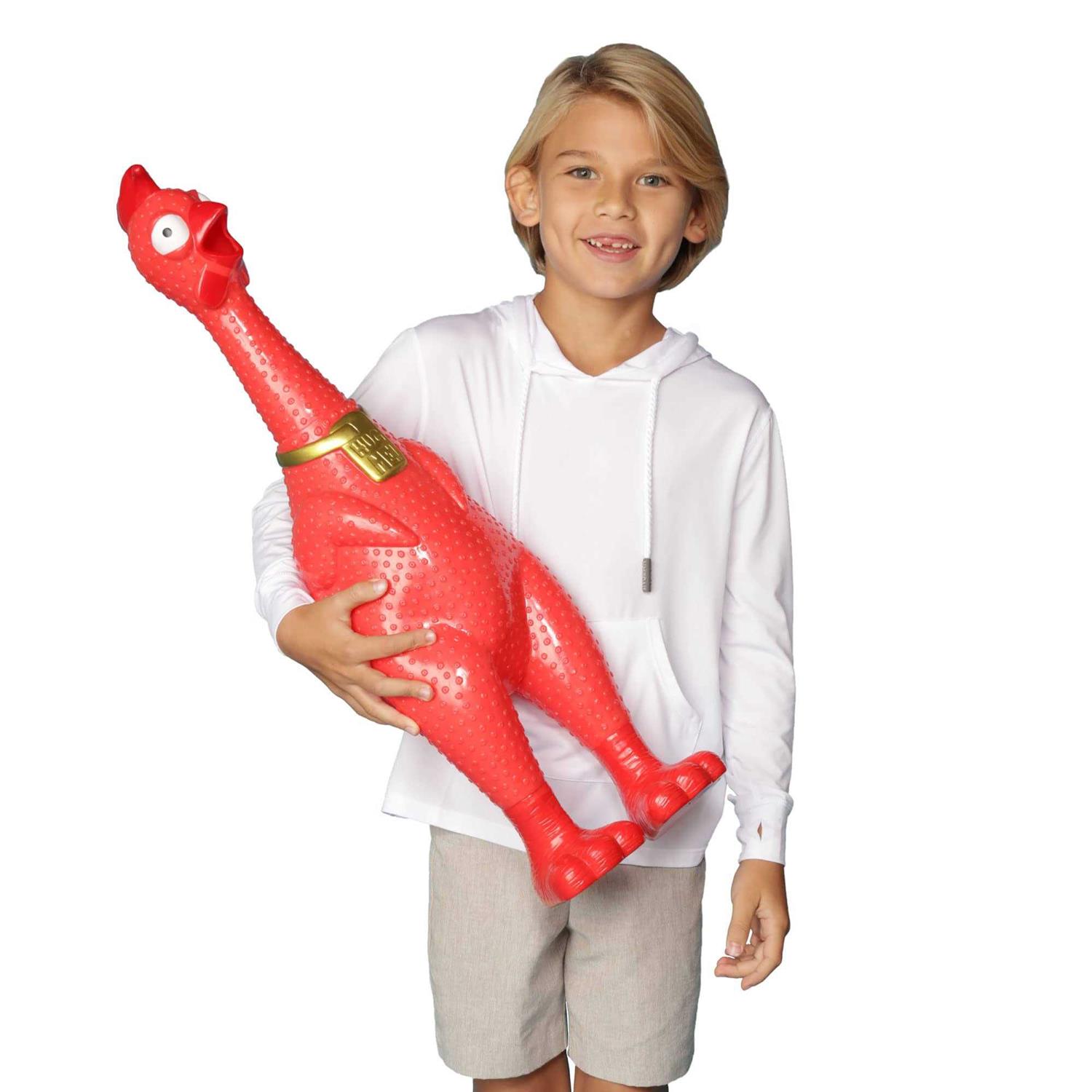Animolds A Giant screaming Chicken the Hug Me squeaky Chicken Toy