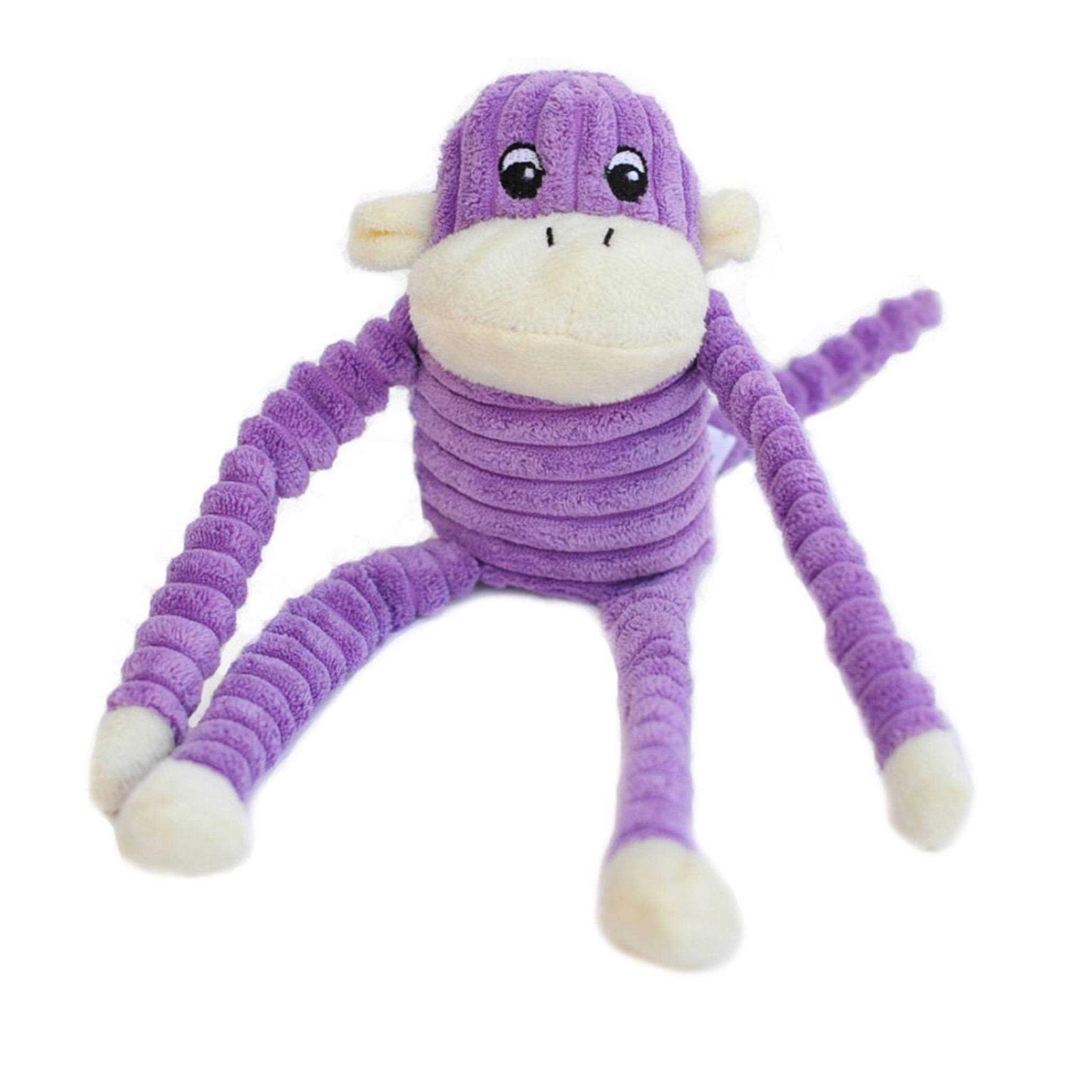 ZippyPaws Spencer The Crinkle Monkey Dog Toy