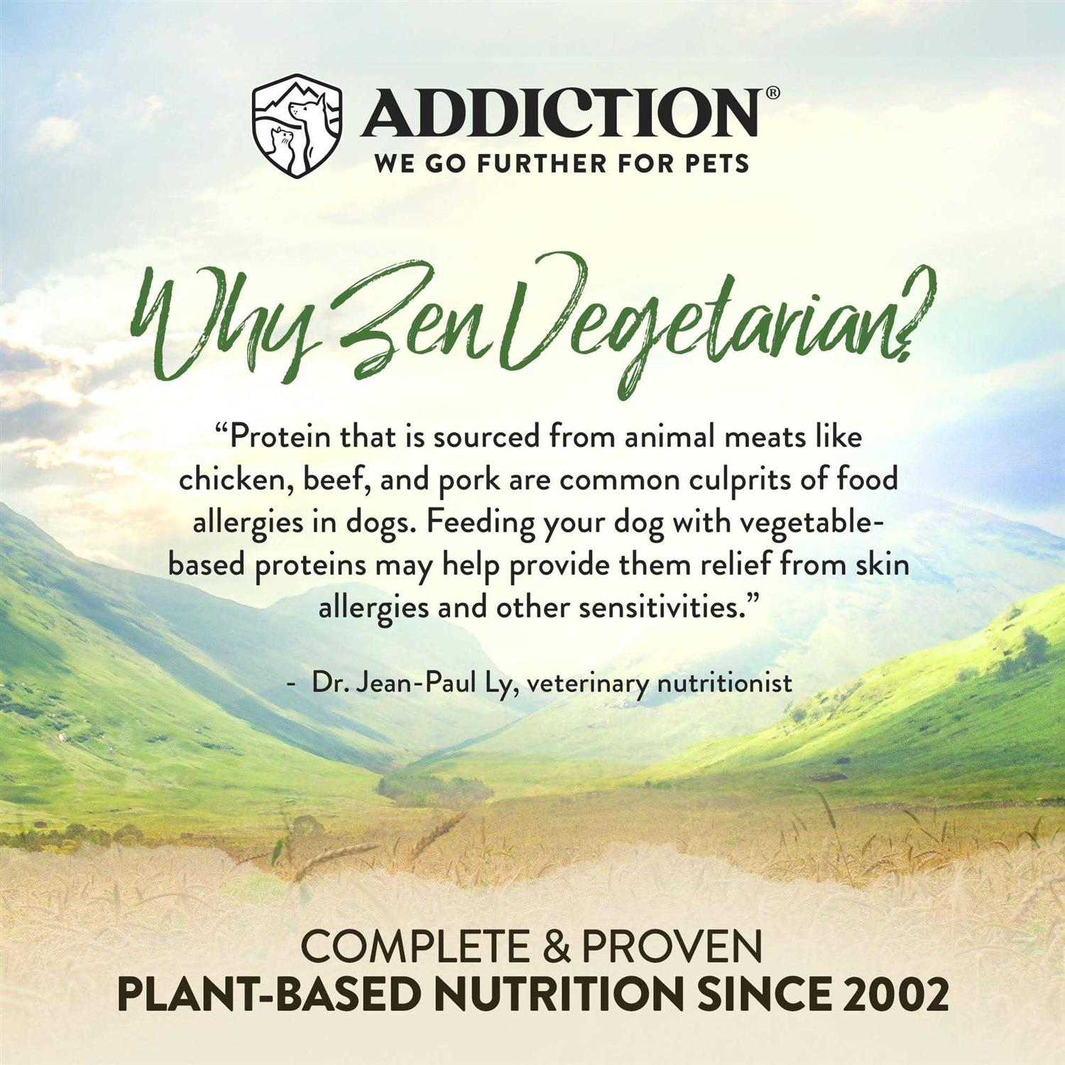 Alternative view of Addiction Zen Vegetarian Dry Dog Food