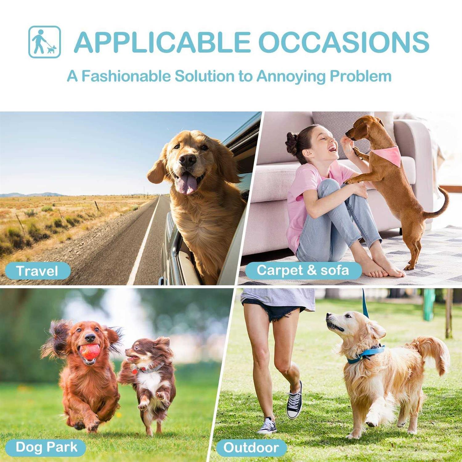 Alternative view of Avont 3 Pack Washable Female Dog Diapers Premium Reusable Highly Absorbent Doggie Diapers Wraps Durable Dog Diaper Cover
