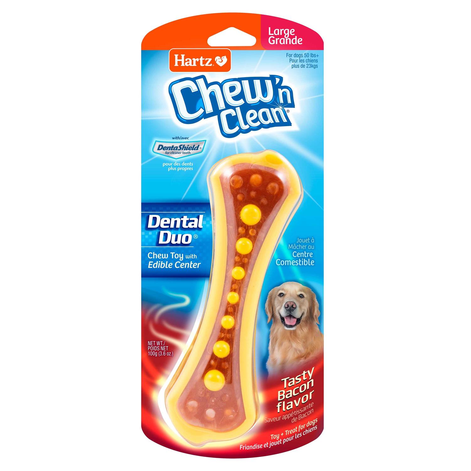 Hartz Chew 'n Clean Dental Duo Dog Toy