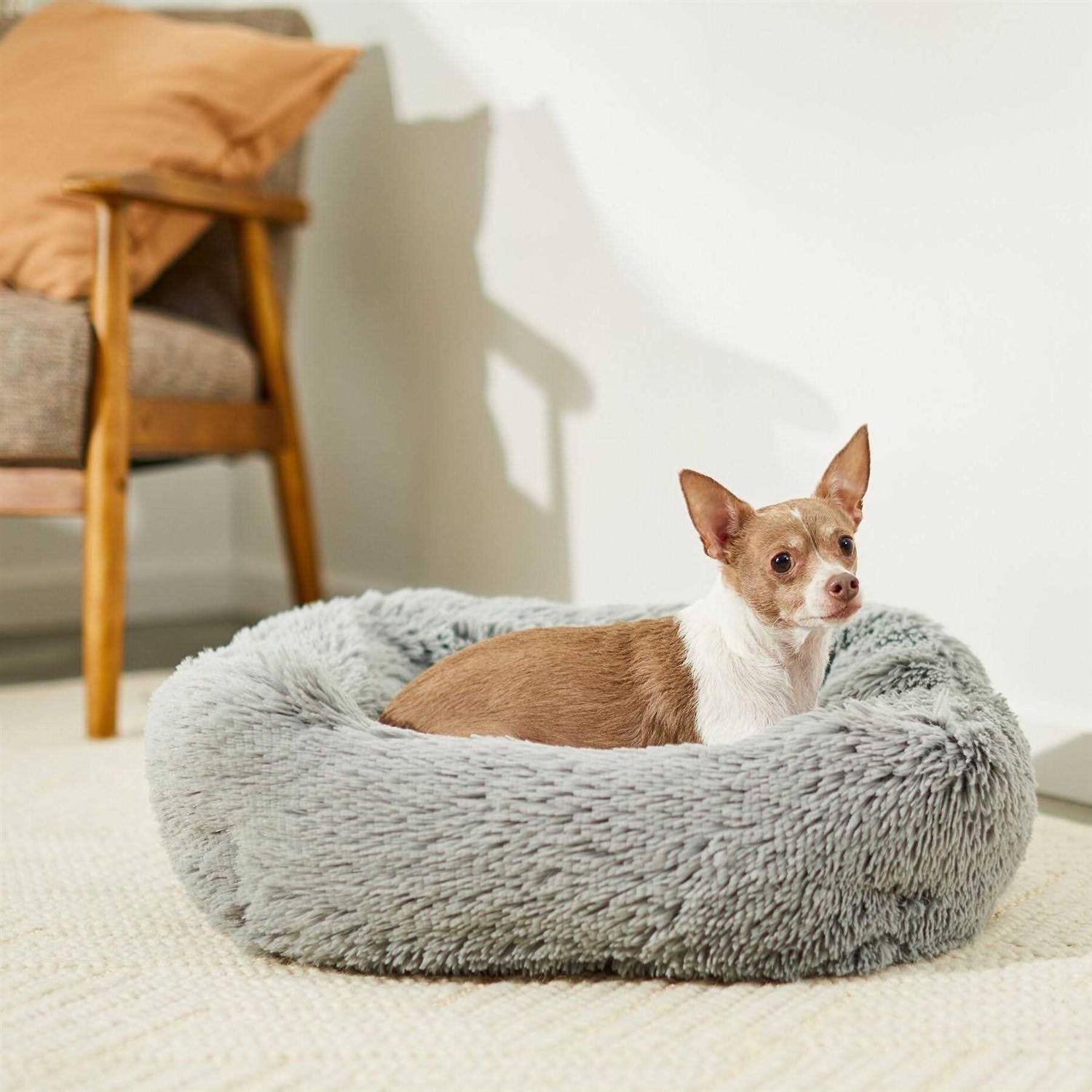 Frisco Orthopedic Rectangular Bolster Cat Dog Bed w/Removable COVER