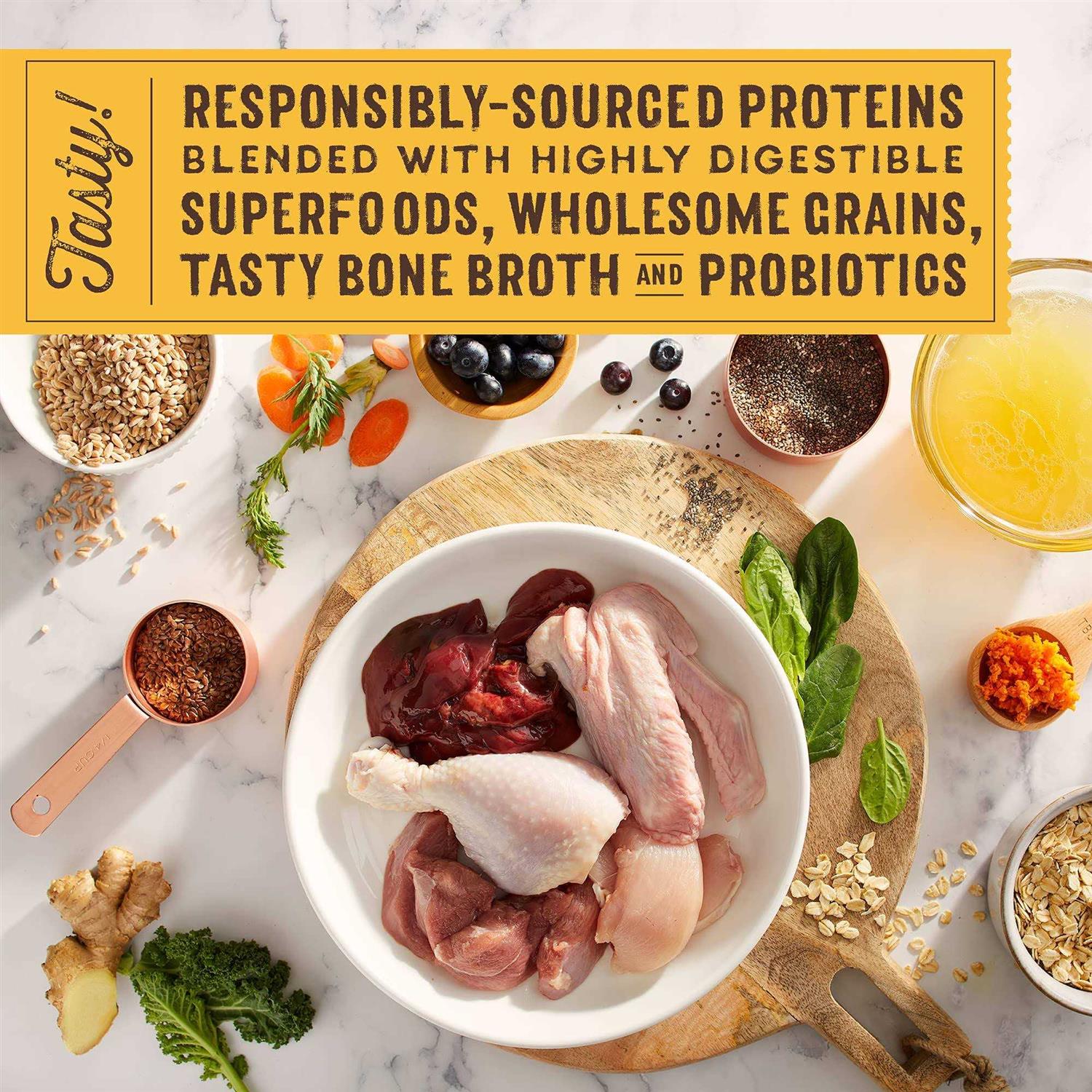 Alternative view of Stella & Chewy's SuperBlends Raw Wholesome Grains Cage Free Chicken & Duck Recipe with Superfoods