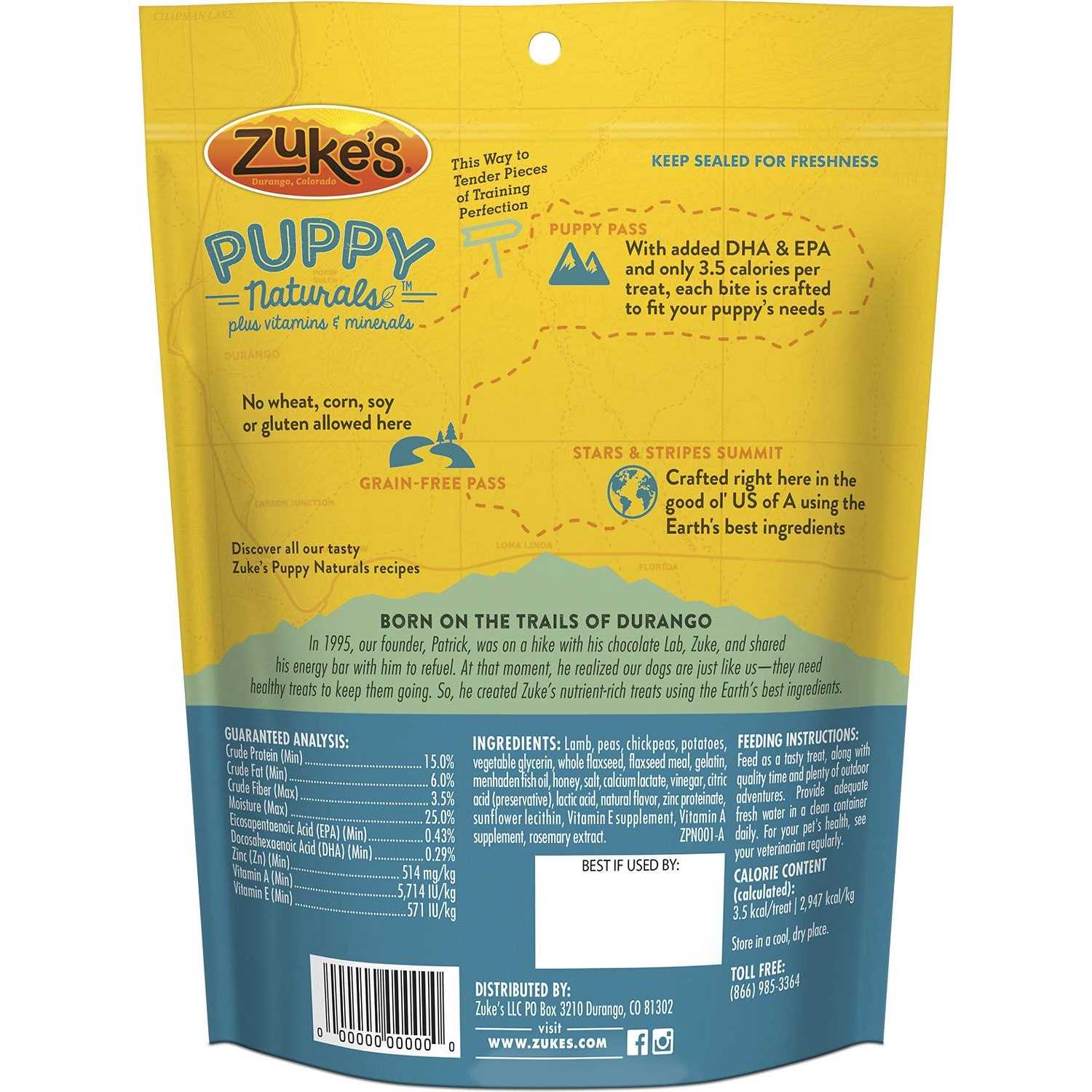 Alternative view of Zuke's Puppy Naturals Chickpea Dog Treats