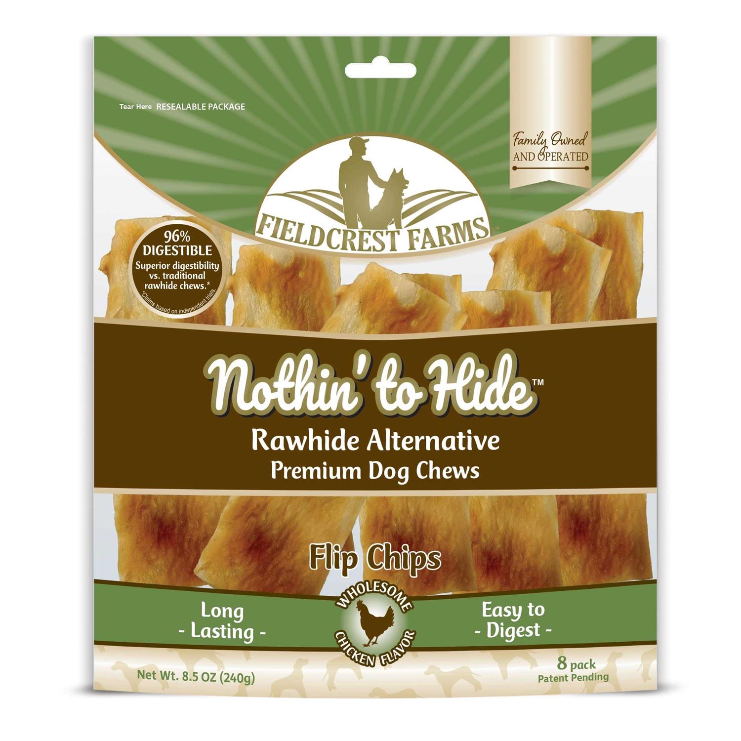 Fieldcrest Farms Nothin to Hide Chicken Flip Chips Dog Chews