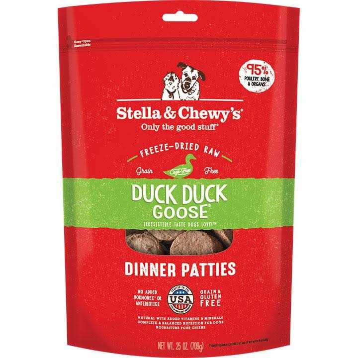 Stella & Chewy's Duck Duck Goose Dinner Patties Freeze-Dried Dog Food