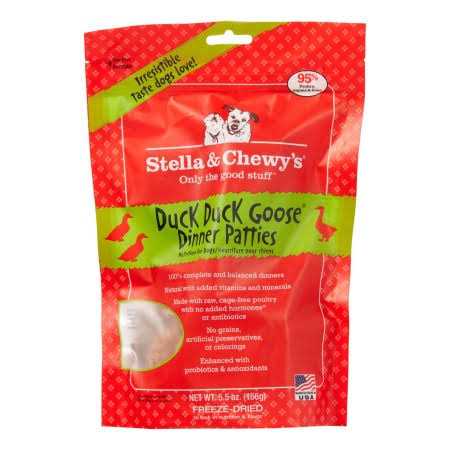 Stella & Chewy's Duck Duck Goose Dinner Patties Freeze-Dried Dog Food