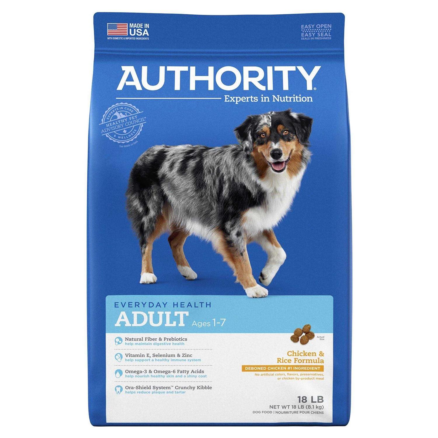 Alternative view of Authority Chicken Rice Formula Adult Dry Dog Food