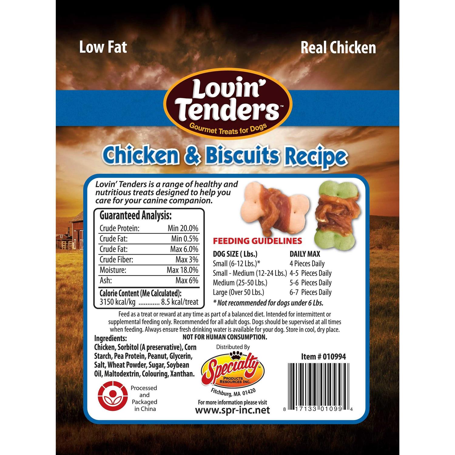 Alternative view of 7-ounce Lovin' Tenders Chicken Breast & Biscuits Dog Treat