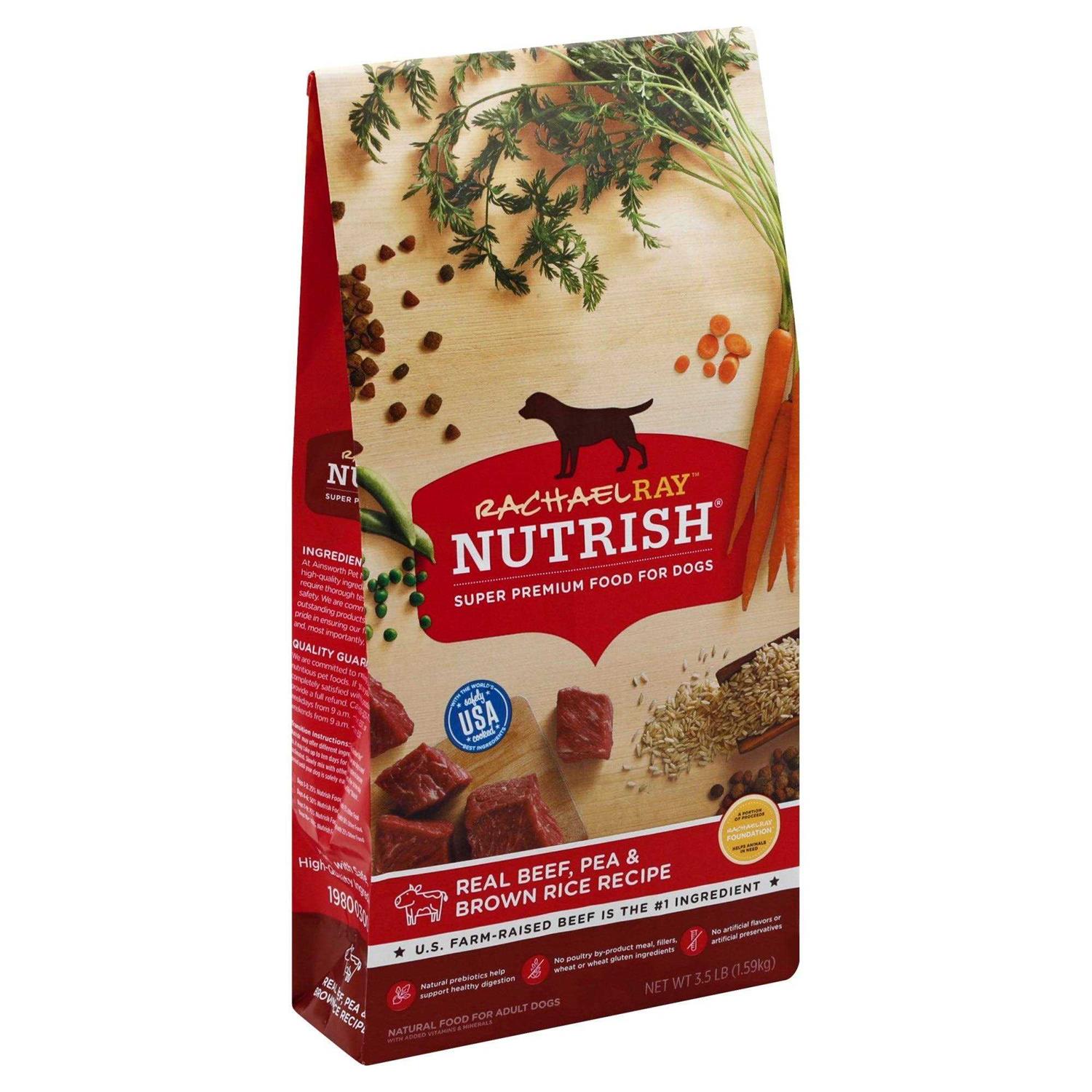 Rachael Ray Nutrish Real Beef Pea Brown Rice Recipe Dry Dog Food