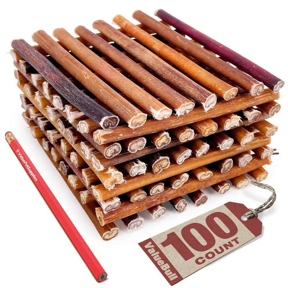 ValueBull Bully Sticks for Dogs 6 inch