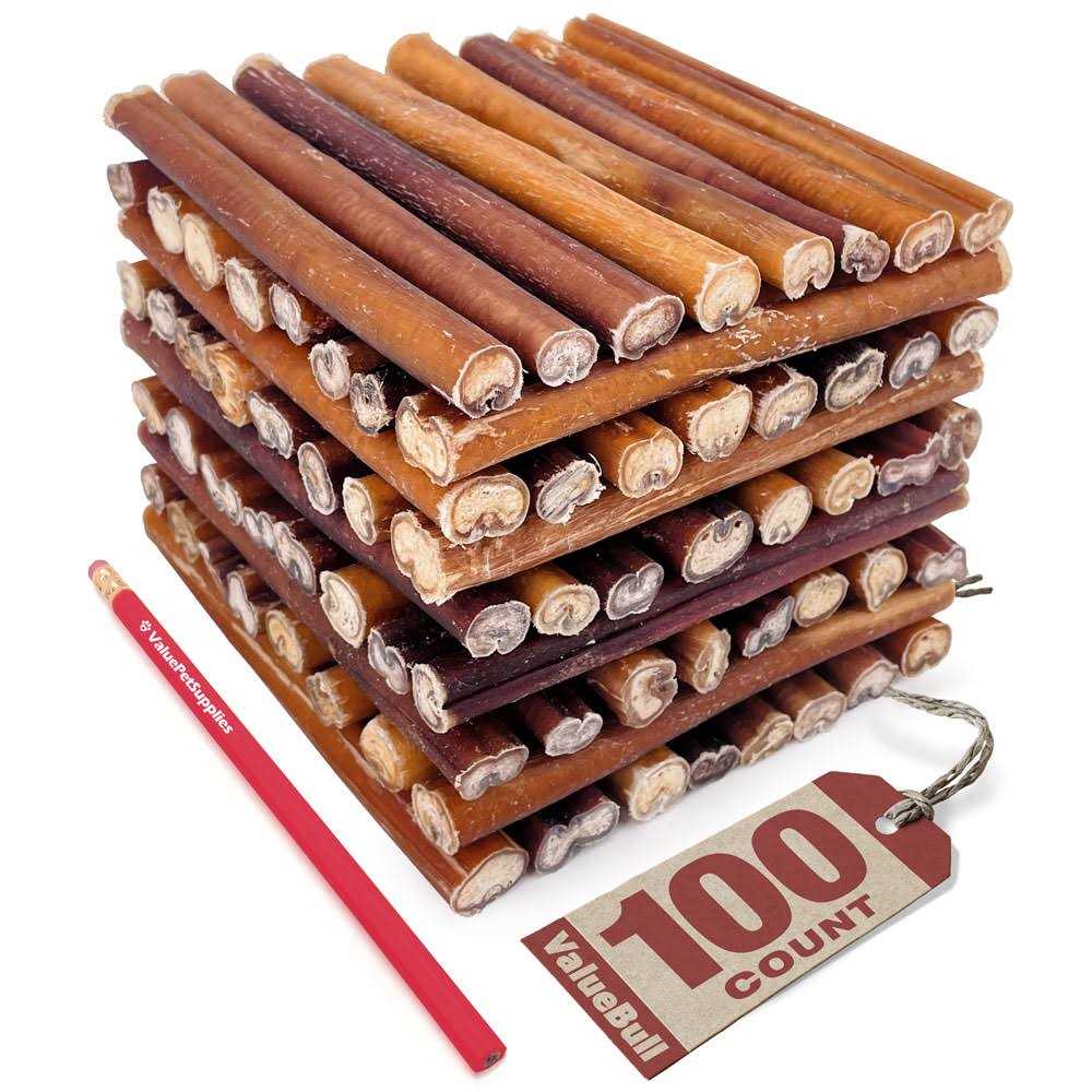 ValueBull Bully Sticks for Dogs 6 inch