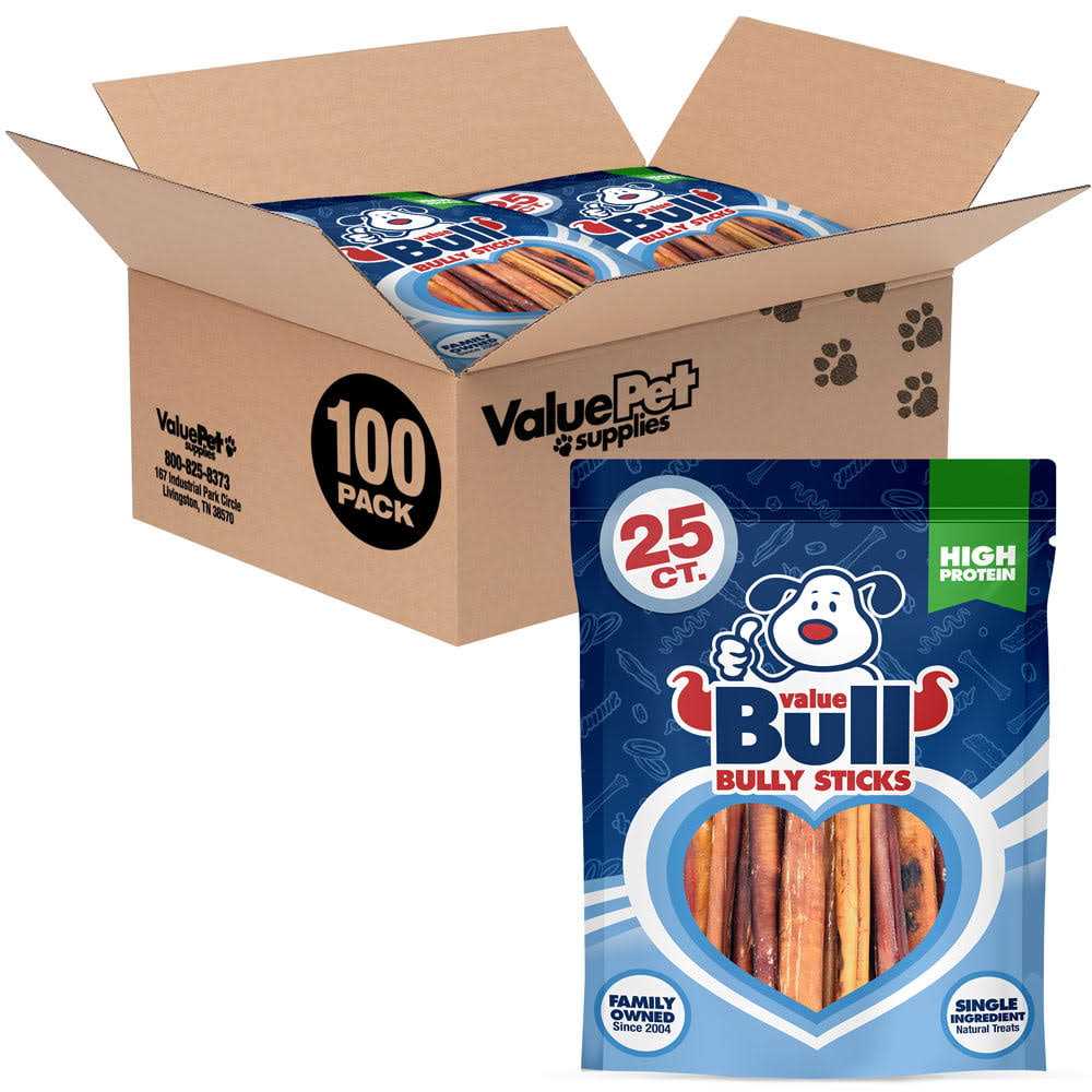 Alternative view of ValueBull Bully Sticks for Dogs 6 inch