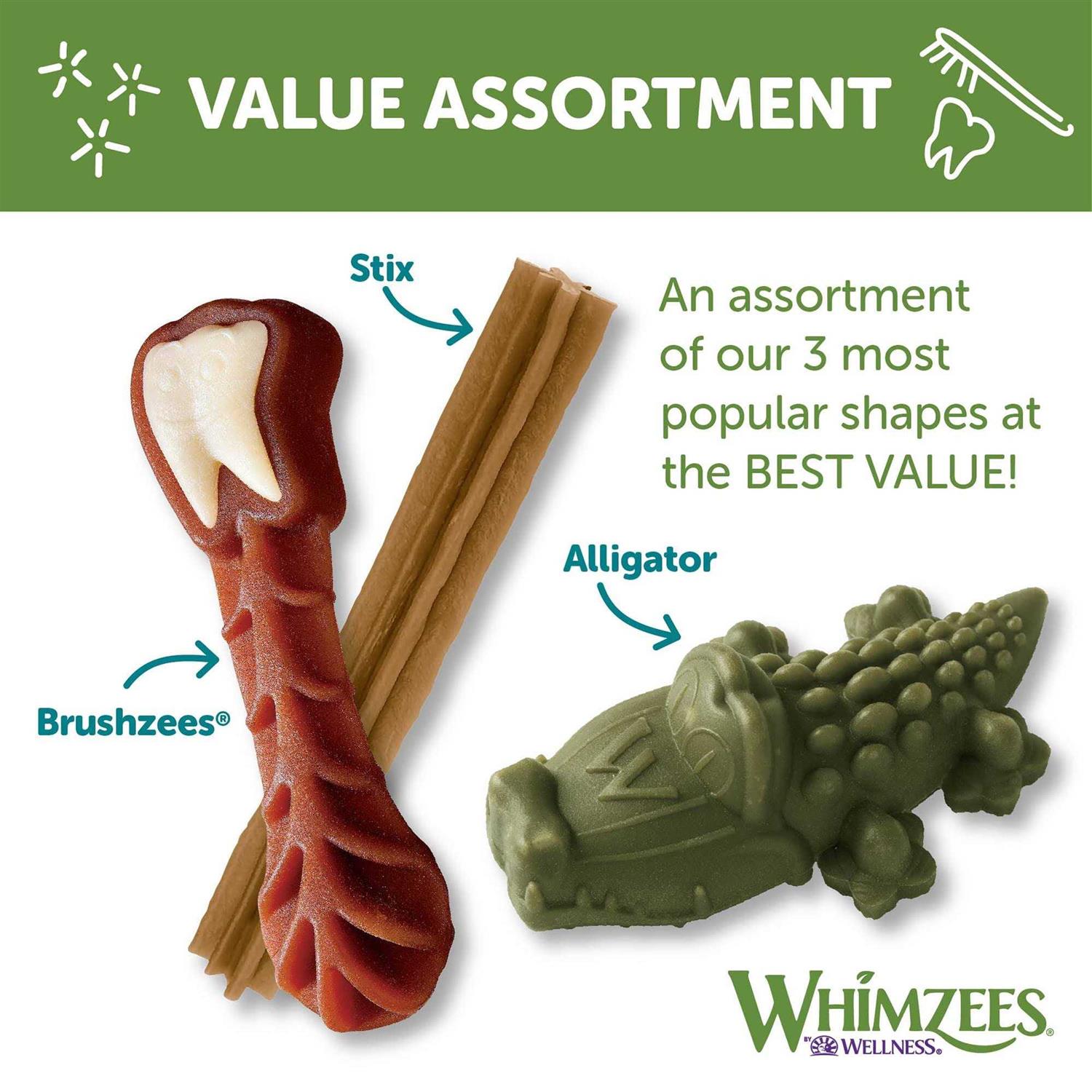 Alternative view of Whimzees Variety Pack Dental Dog Treats