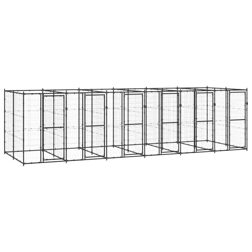 Alternative view of Vidaxl Outdoor Dog Kennel Steel
