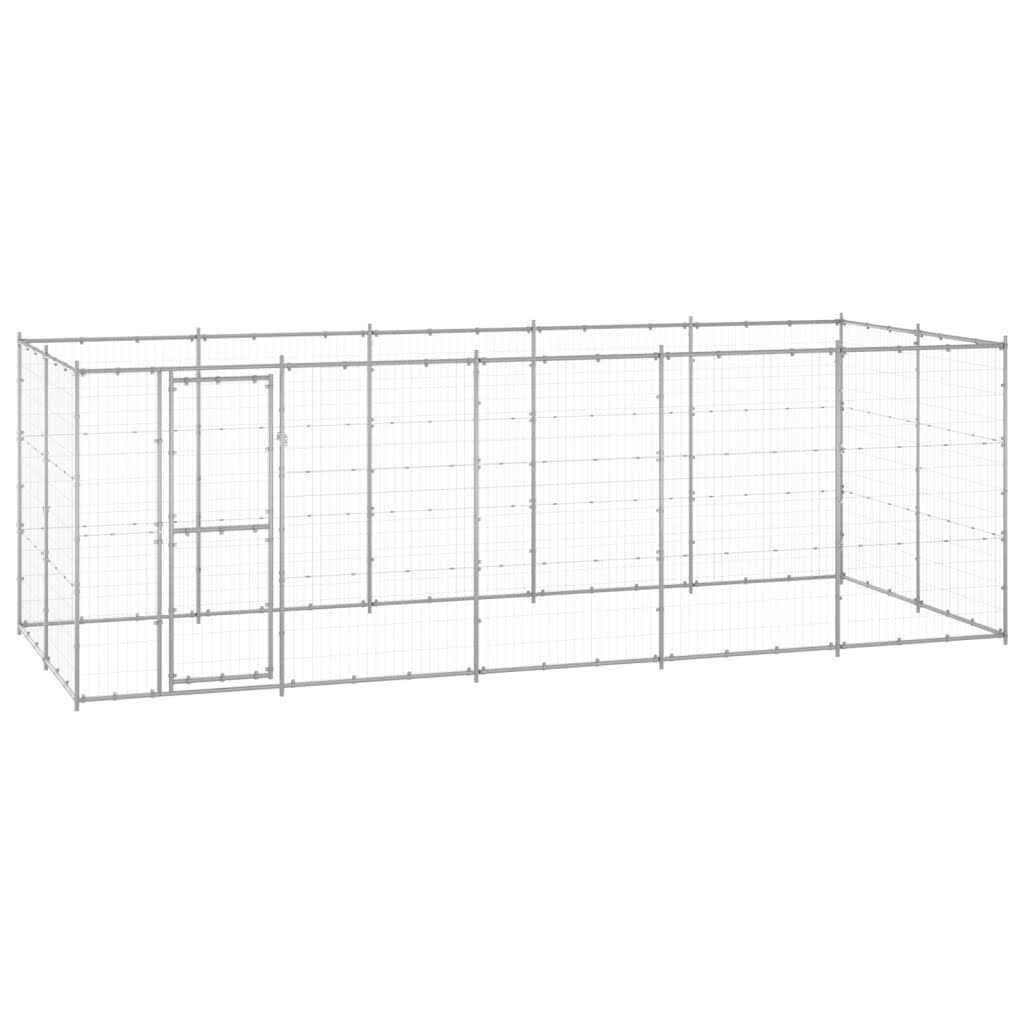Alternative view of Vidaxl Outdoor Dog Kennel Steel
