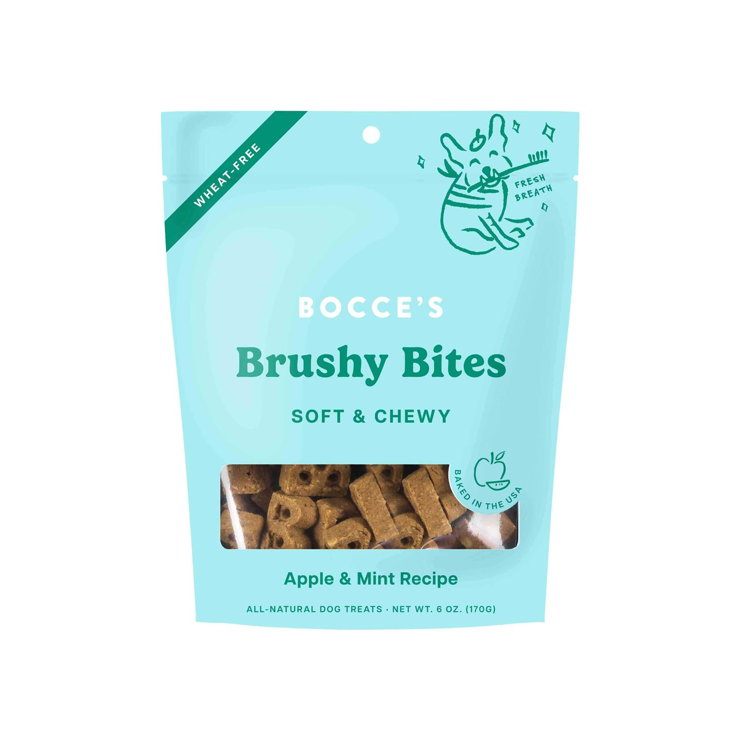 Bocce's Bakery Brushy Bites Soft & Chewy Dog Treats