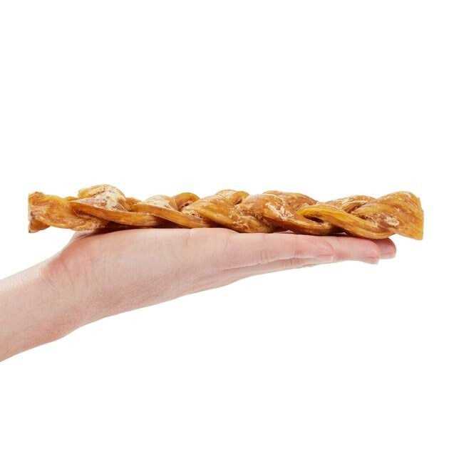 Alternative view of Bones & Chews Braided Water Buffalo Tendon Dog Chews