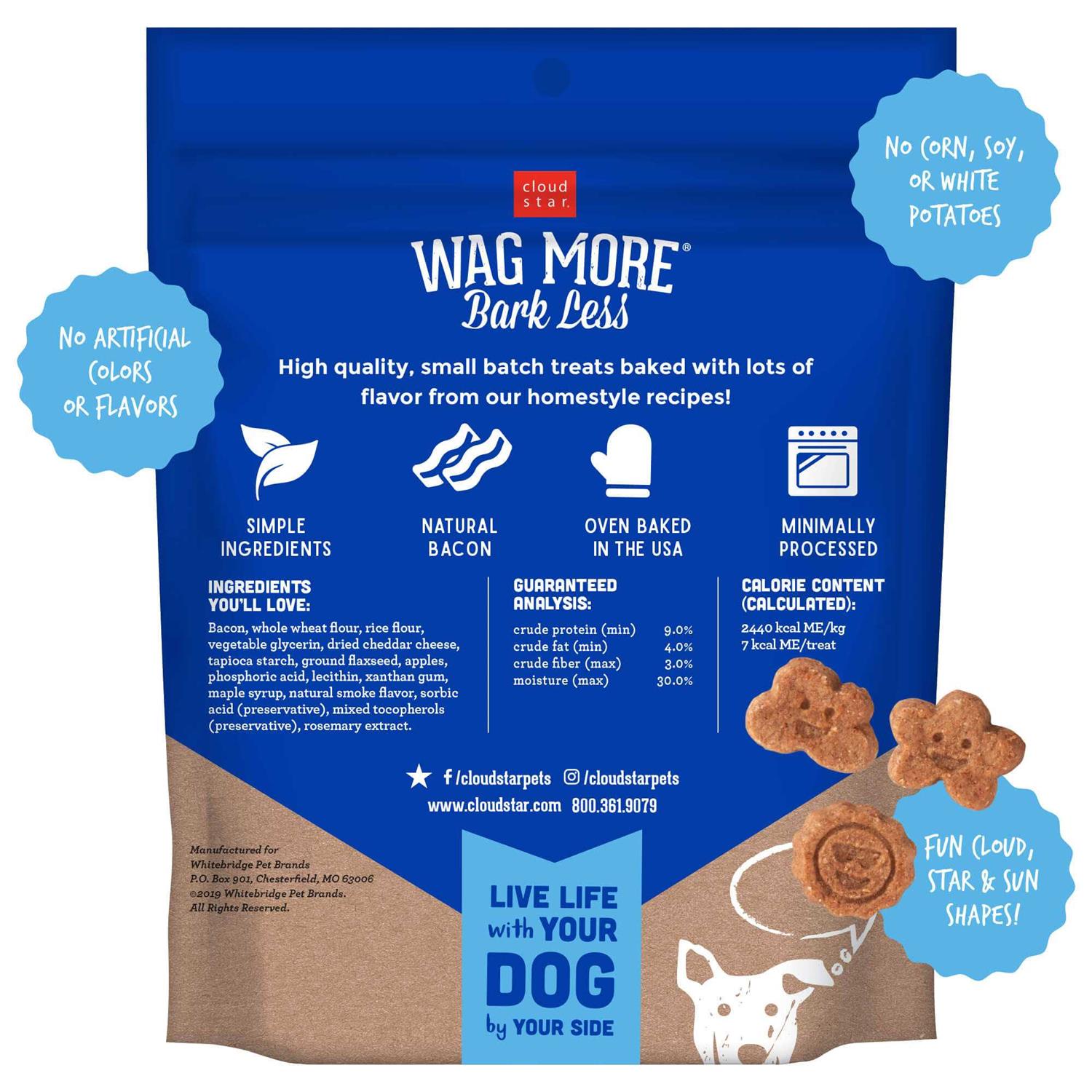 Alternative view of Cloud Star Wag More Bark Less Grain Free Oven Baked Dog Treats