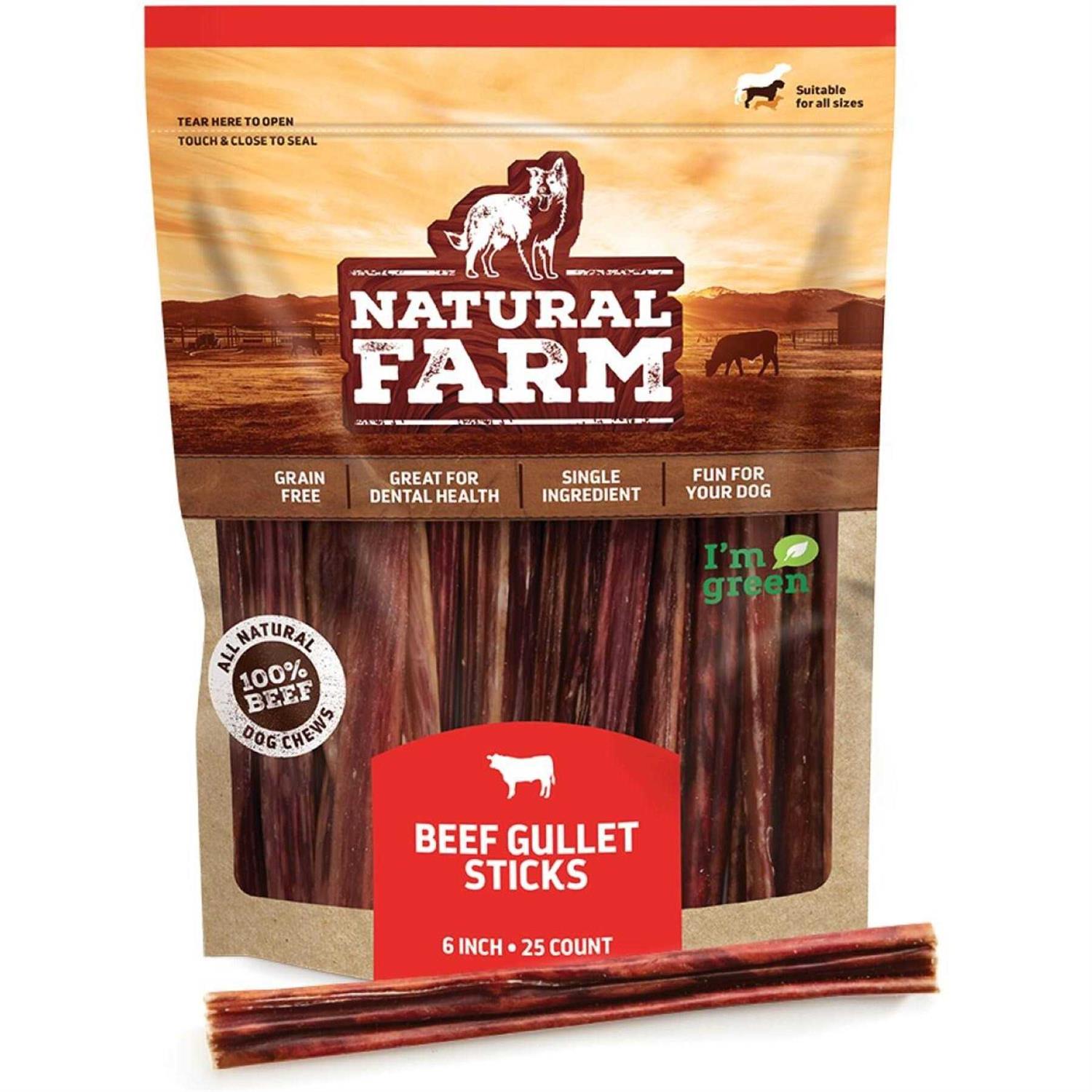 6 Inch Natural Farm Gullet Stick