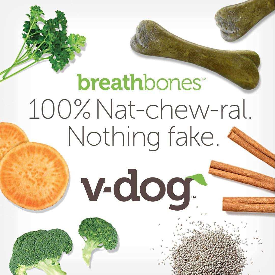 Alternative view of V-dog Breathbones Vegan dog Treats