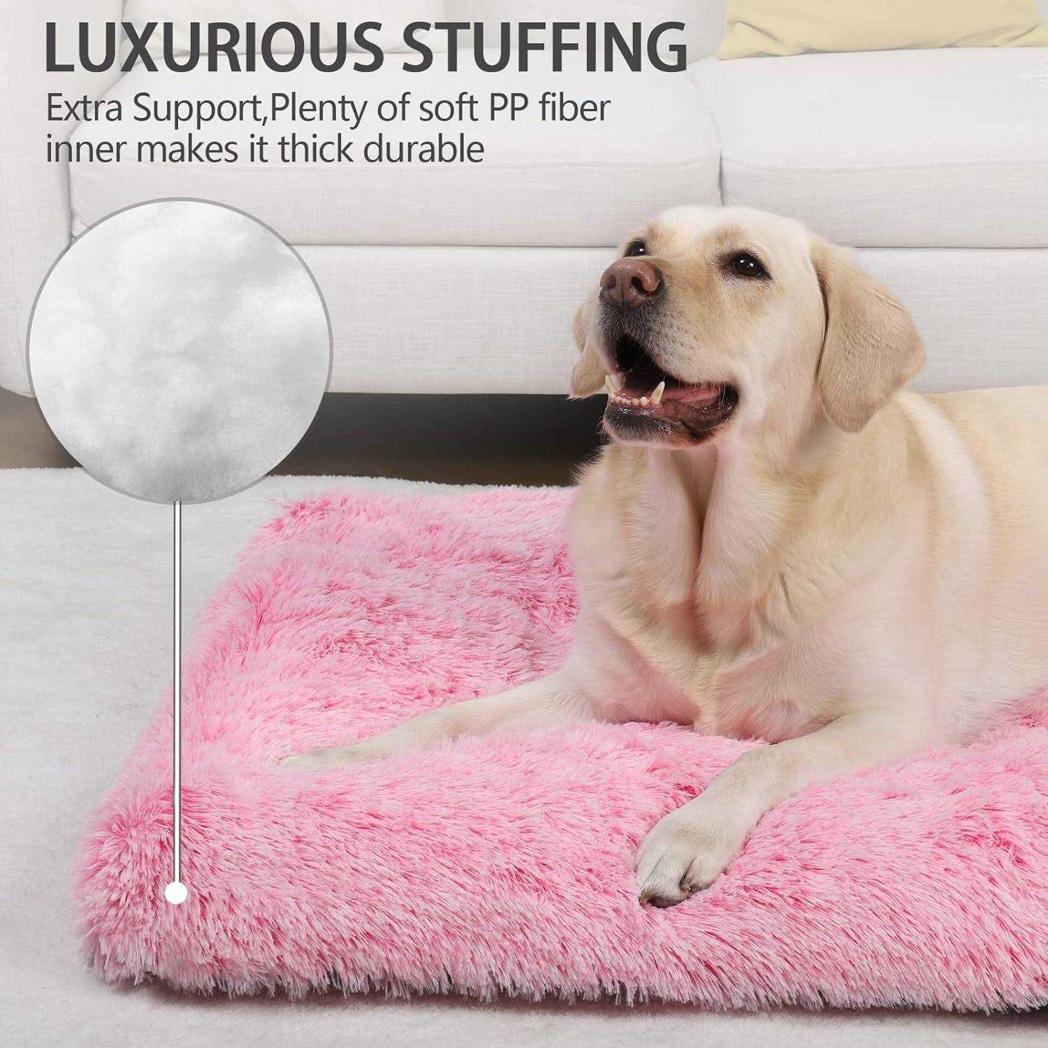 Alternative view of Vonabem Dog Bed crate Pad Washable Dog crate Beds for Large Medium Small Dogs Breeds