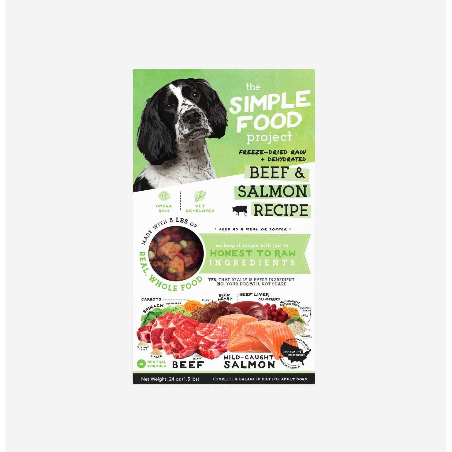 The Simple Food Project Freeze Dried Beef & Salmon