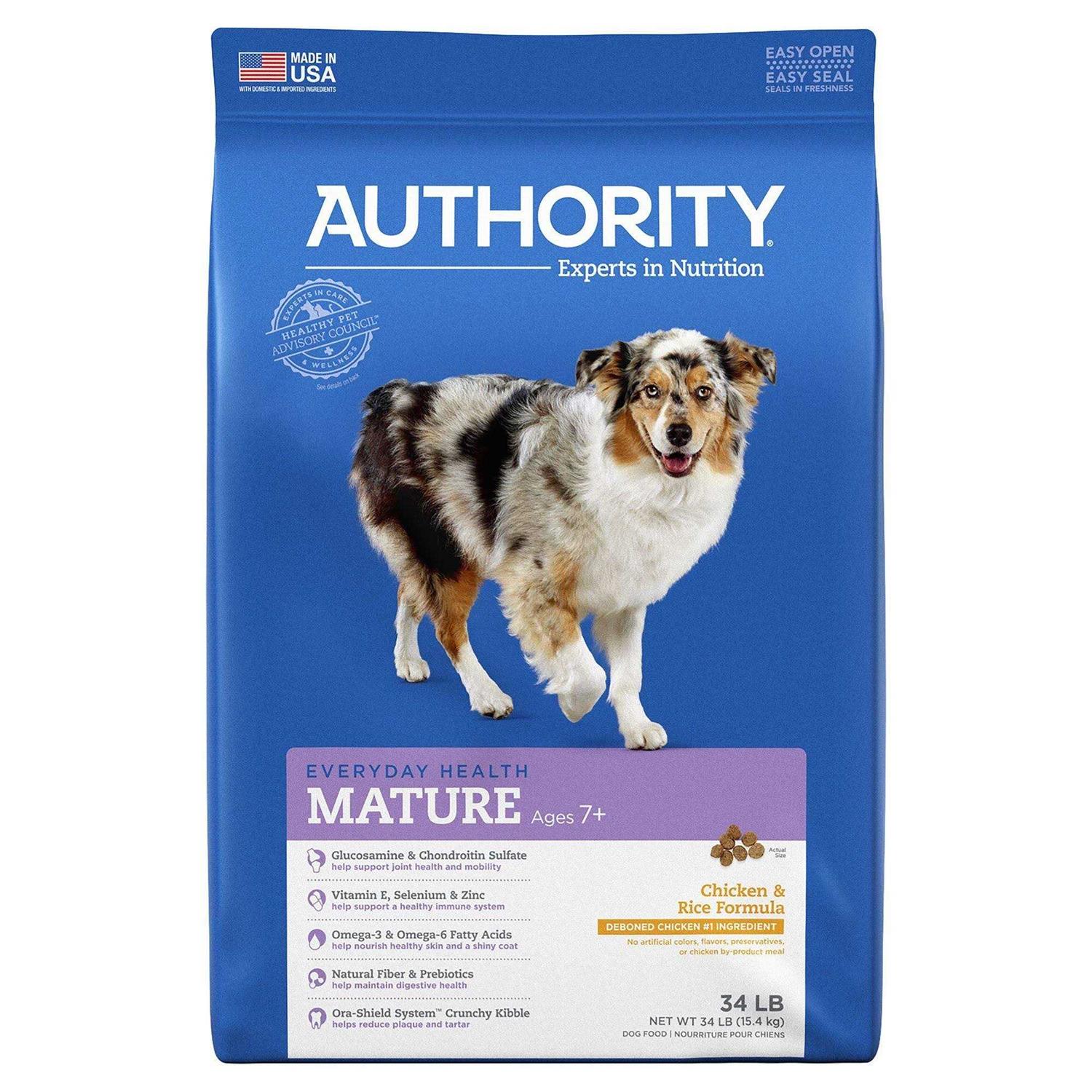 Alternative view of Authority Chicken Rice Formula Senior Dry Dog Food