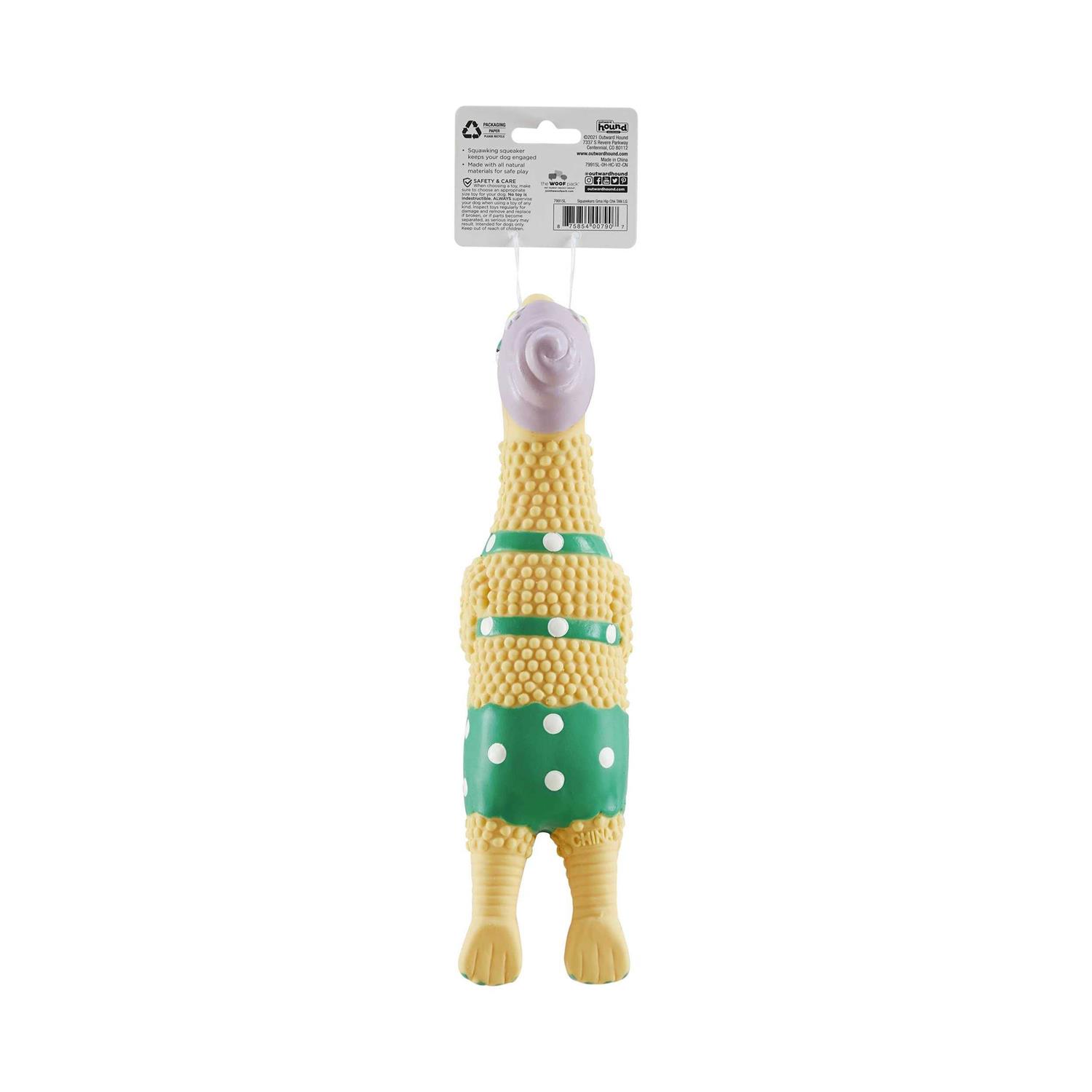Alternative view of Charming Pet Squawkers Grandma Hippie Chick Chicken Dog Toy