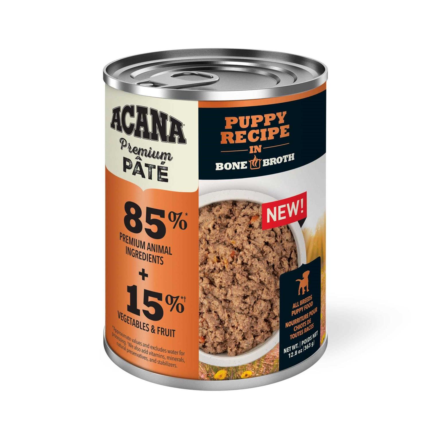 Alternative view of ACANA Grain-Free Premium Pate Puppy Recipe in Bone Broth Wet Dog Food