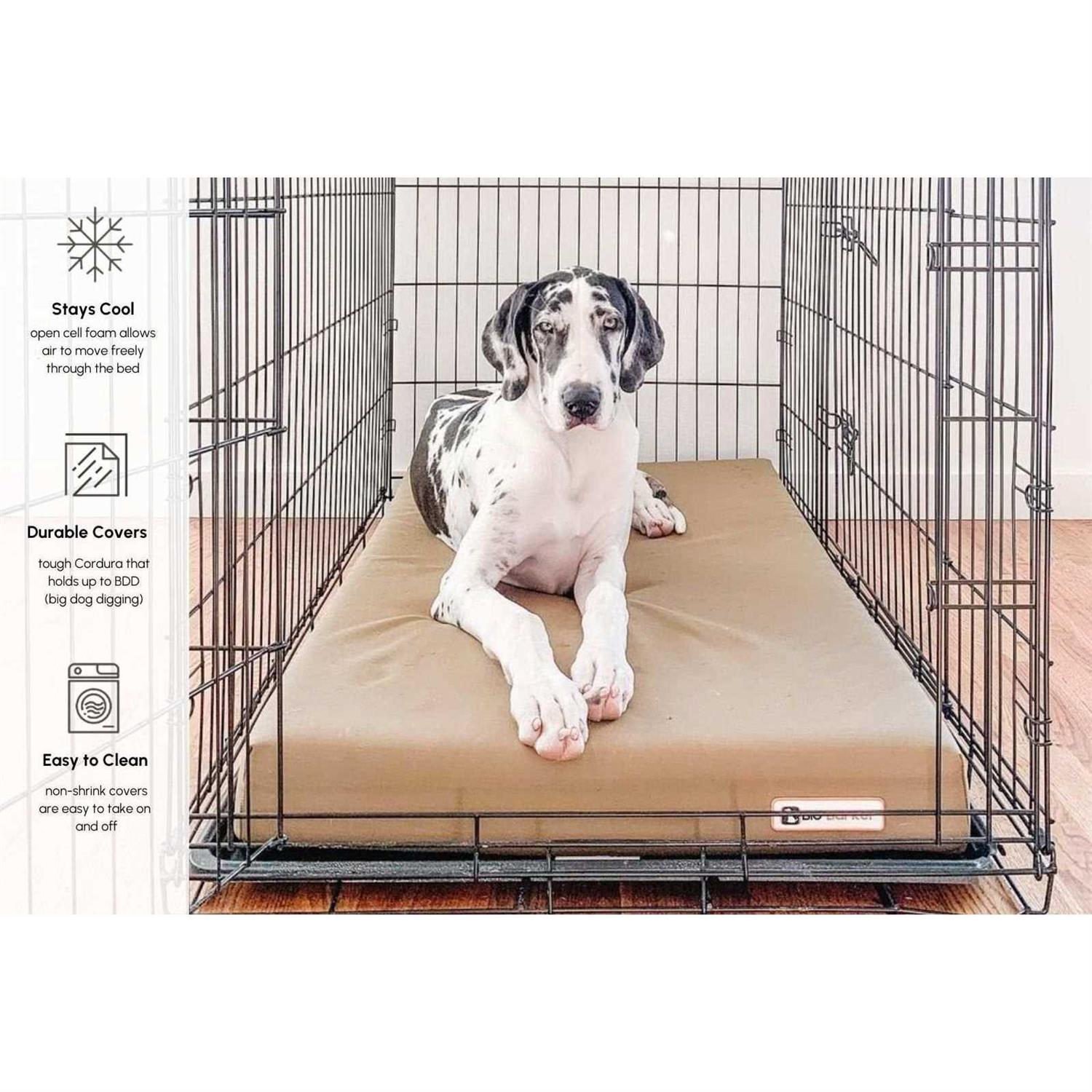 Alternative view of Big Barker 4 Orthopedic Crate Bed